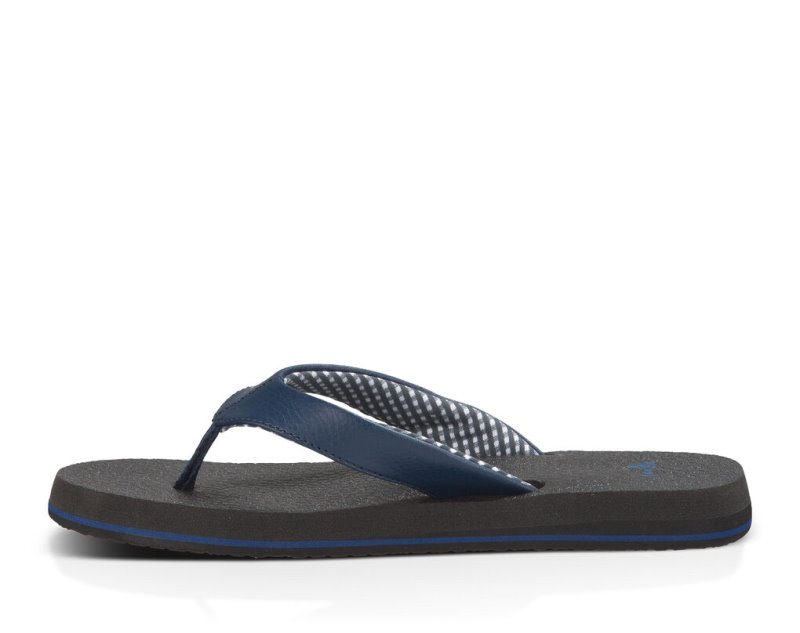 Sanuk Yoga Mat Women's Sandals Navy | Canada 46LIS